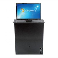 lcd monitor motorized lift under desk surface mounted